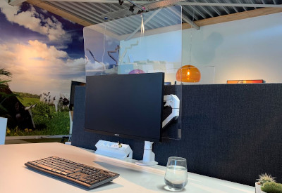 Monitor Mount Acrylic Back Screens