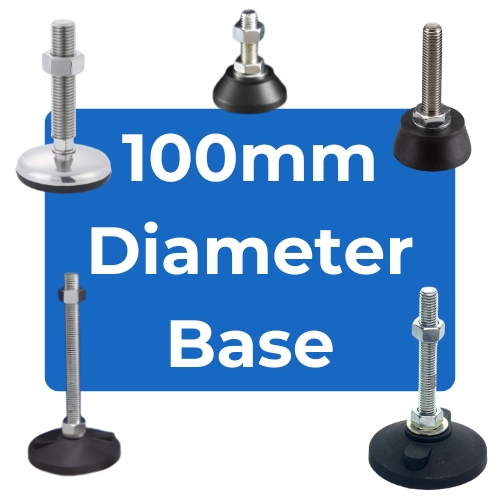 100mm Diameter Base Load Rated Adjustable Feet