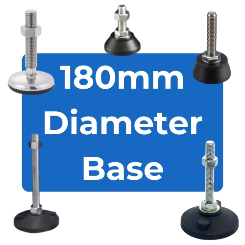 180mm Diameter Base Load Rated Adjustable Feet