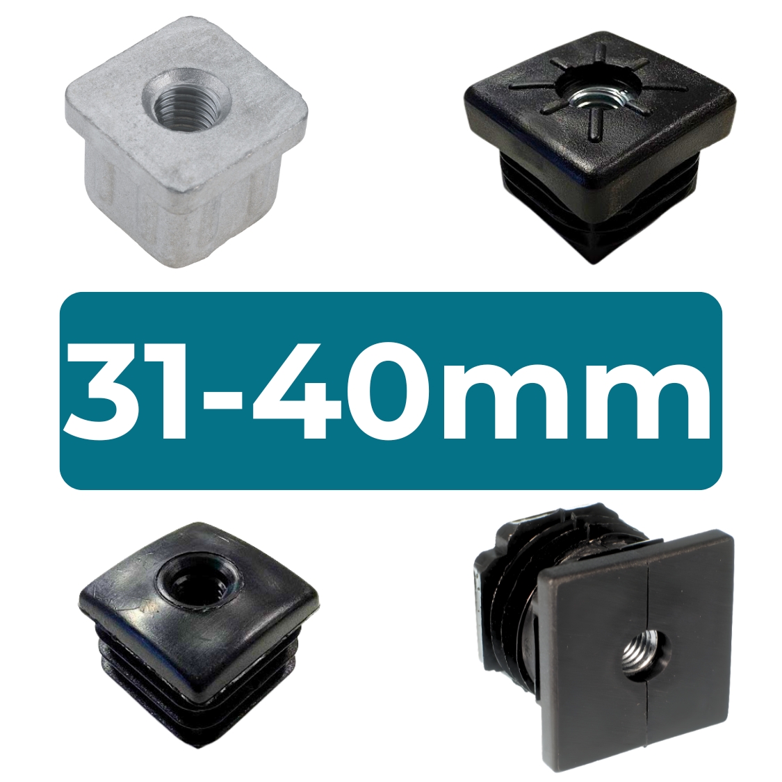 Threaded Tube Inserts | 31 to 40mm Box Section