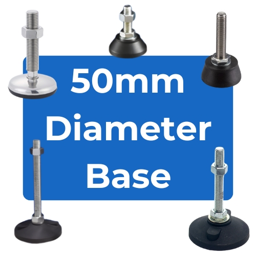 50mm Diameter Base Load Rated Adjustable Feet