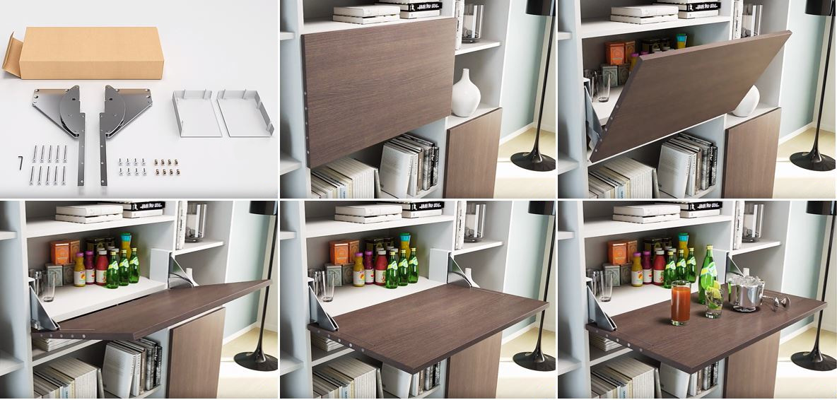 kitchen table desk conversion kit