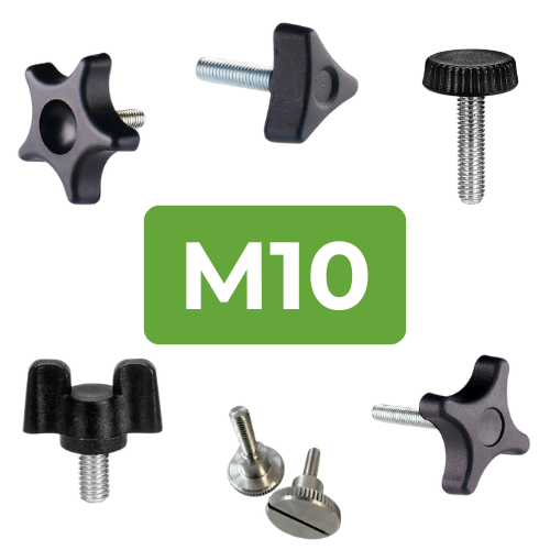 Male Handwheels & Knobs | M10 Threaded Options