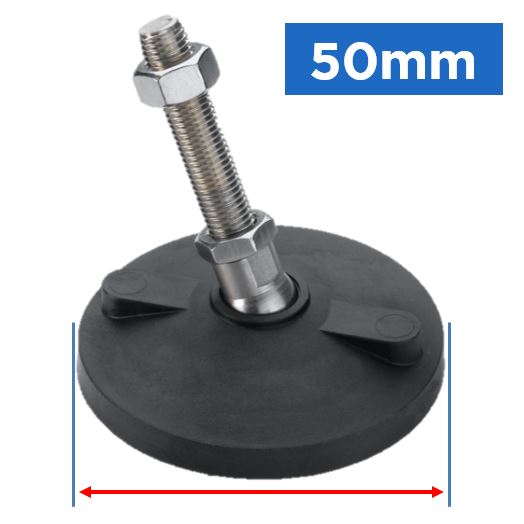50mm Diameter Base Load Rated Tilt Feet