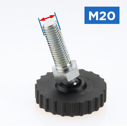M20 Threaded Tilt Feet